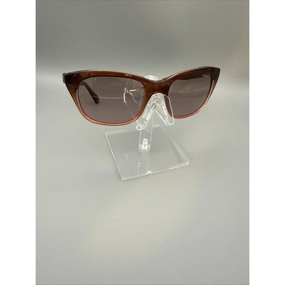 VOGUE VINTAGE SUNGLASSES AUTHENTIC BROWN/RED/PINK SQUARE POLARIZED RETRO RARE